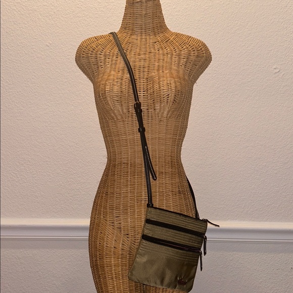 Women’s Dooney & Bourke Crossbody Bag Taupe Olive Dark Tan - Picture 6 of 7